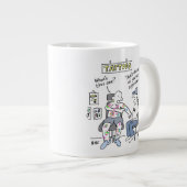 Tattoos Theme Funny Tattooist Jumbo-Tasse (Vorderseite Rechts)