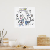 Tattoos Theme Funny Tattooist Poster (Küche)