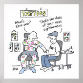 Tattoos Theme Funny Tattooist Poster (Vorne)