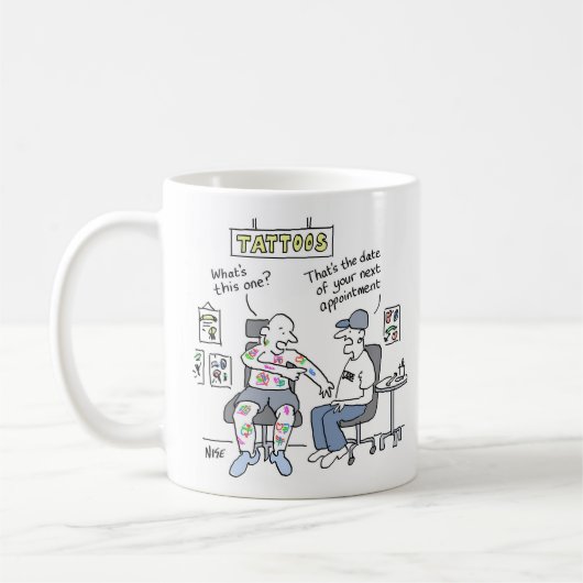 Tattoos Theme Funny Tattoooist Kaffeetasse (Links)