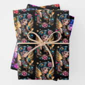 Tattoos und Rose 2 Geschenkpapier Set (Beispiel)