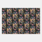 Tattoos und Rose 2 Geschenkpapier Set (Vorderseite)