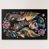 Tattoos und Rose 2 Puzzle (Horizontal)