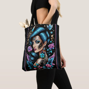 Tattoos und Rose Tasche