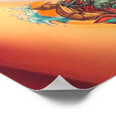 Tattoot Beach Button-up Poster (Ecke)