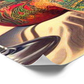 Tattoot Beach Button-up Poster (Ecke)