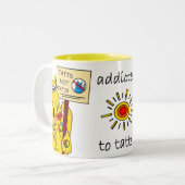 TATTS... KATZEN! ZWEIFARBIGE TASSE (Vorderseite Links)