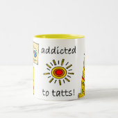 TATTS... KATZEN! ZWEIFARBIGE TASSE (Mittel)