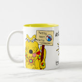 TATTS... KATZEN! ZWEIFARBIGE TASSE (Links)