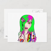 Tatty Lizzie Postkarte (Vorne/Hinten)