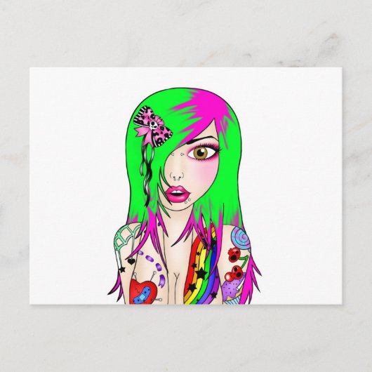 Tatty Lizzie Postkarte (Vorderseite)