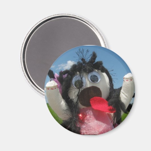 Tatty Ragdoll Kühlschrankmagnet (Vorderseite/Rückseite)