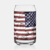 Tatverdächtige amerikanische Flagge Dosenglas (Rechts)
