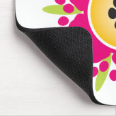Tatze druckt Blume Mousepad (Ecke)