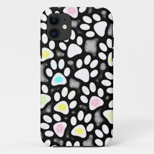 Tatze druckt Collage Case-Mate iPhone Hülle (Rückseite)