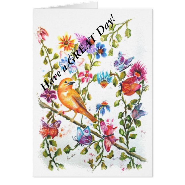 TATZE DRUCKT GELBEN VOGEL (Vorne)