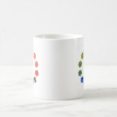 Tatze druckt Kreis Kaffeetasse (Mittel)