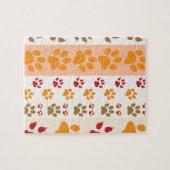 Tatze druckt niedliche Hundeliebhaber Puzzle (Horizontal)