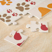 Tatze druckt niedliche Hundeliebhaber Puzzle (Seite)