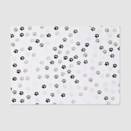 Tatze druckt Seidenpapier für Hundeliebhaber (Vorderseite)