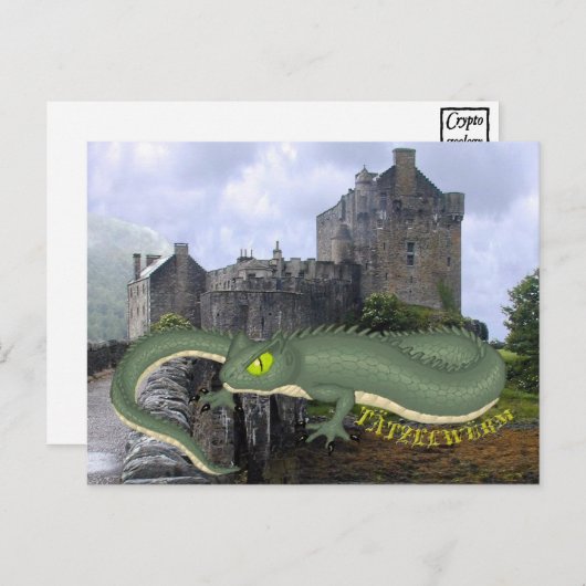 Tatzelwurm Postkarten (Vorne/Hinten)