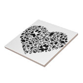 Tatzen des Herzens Fliese (Seite)