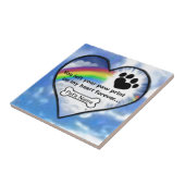 Tatzen-Druck auf meinem Herzen Fliese (Seite)