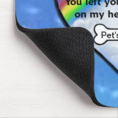 Tatzen-Druck auf meinem Herzen Mousepad (Ecke)