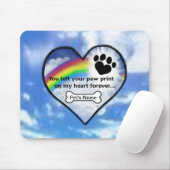 Tatzen-Druck auf meinem Herzen Mousepad (Mit Mouse)