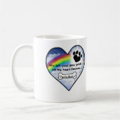 Tatzen-Druck-Beileids-Gedicht Kaffeetasse (Links)