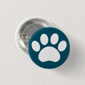 Tatzen-Druck: Blauer Knopf Button (Vorne & Hinten)