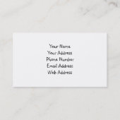 Tatzen-Druck-Collage, Ihr Geschäft N… Visitenkarte (Rückseite)