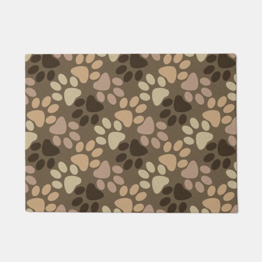 Tatzen-Druck-Entwurf Fußmatte (Vorderseite)