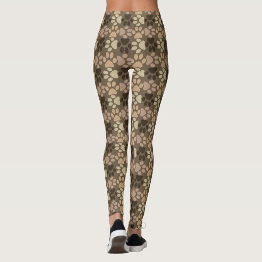 Tatzen-Druck-Entwurf Leggings (Rückseite)