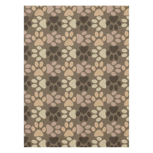 Tatzen-Druck-Entwurf Tischdecke (Vorderseite)