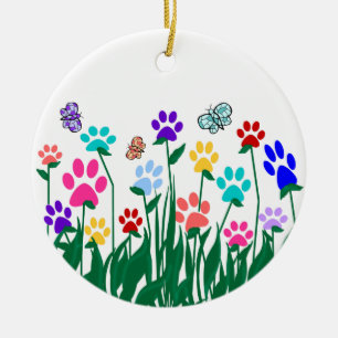 Tatzen-Druck-Garten-Verzierung Keramik Ornament