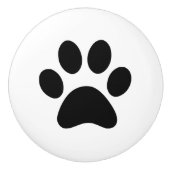 Tatzen-Druck - Hündchenkatze oder anderes Keramikknauf (Vorderseite)