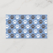 Tatzen-Druck-HundeGroomer Visitenkarte (Rückseite)