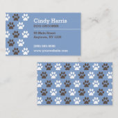 Tatzen-Druck-HundeGroomer Visitenkarte (Vorne/Hinten)