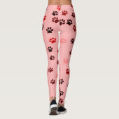 Tatzen-Druck-Leggings für Hundeliebhaber Leggings (Rückseite)