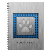 Tatzen-Druck; Metall-Blick Notizblock (Vorderseite)