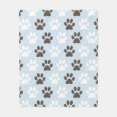 Tatzen-Druck-Muster Fleecedecke (Vorderseite)