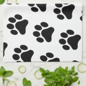 Tatzen-Druck-Muster-Handtuch Geschirrtuch (Gefaltet)