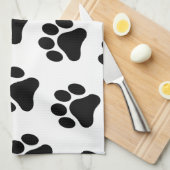 Tatzen-Druck-Muster-Handtuch Geschirrtuch (Viertel Falte)