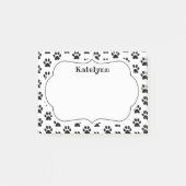 Tatzen-Druck-Muster-kundenspezifische Post-it Klebezettel (Vorderseite)