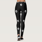 Tatzen-Druck-Muster Leggings (Rückseite)