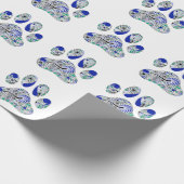 Tatzen-Druck-Packpapier Geschenkpapier (Ecke)