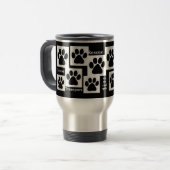Tatzen-Druck-Tasse Reisebecher (Vorderseite Links)
