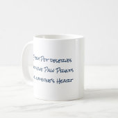 Tatzen-Druck und Herz-Tasse durch Andy Mathis Kaffeetasse (Vorderseite Links)