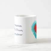 Tatzen-Druck und Herz-Tasse durch Andy Mathis Kaffeetasse (Mittel)